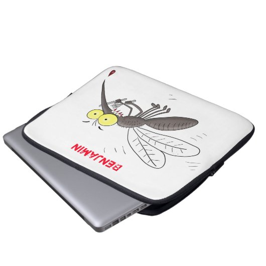 Illustration des Cartoon von Moskitos Laptopschutzhülle (Vorne Knopf)