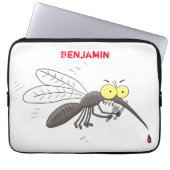 Illustration des Cartoon von Moskitos Laptopschutzhülle (Vorderseite)