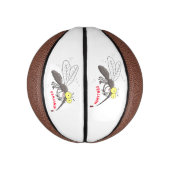 Illustration des Cartoon von Moskitos Mini Basketball (Vertikal)