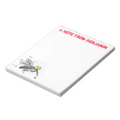 Illustration des Cartoon von Moskitos Notizblock (Rotiert)