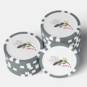 Illustration des Cartoon von Moskitos Pokerchips (Stapel)
