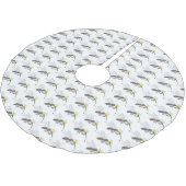 Illustration des Cartoon von Moskitos Polyester Weihnachtsbaumdecke (Schrägansicht)