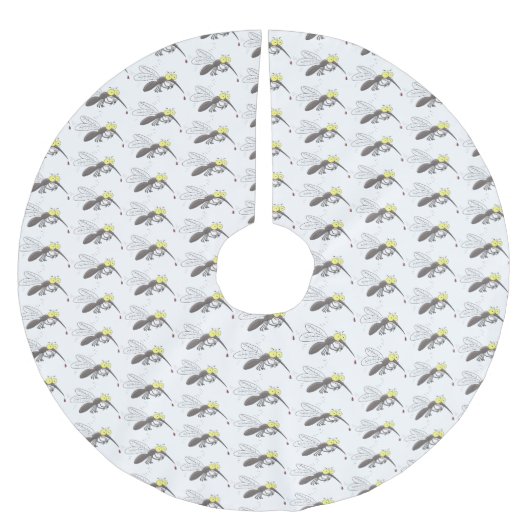 Illustration des Cartoon von Moskitos Polyester Weihnachtsbaumdecke (Vorderseite)