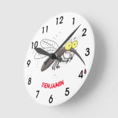 Illustration des Cartoon von Moskitos Runde Wanduhr (Winkel)