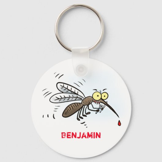 Illustration des Cartoon von Moskitos Schlüsselanhänger (Vorderseite)