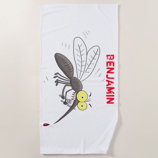 Illustration des Cartoon von Moskitos Strandtuch (Vorderseite)