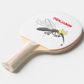 Illustration des Cartoon von Moskitos Tischtennis Schläger (Vorderseite)
