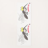 Illustration des Cartoon von Moskitos Yogamatte (Vorderseite)