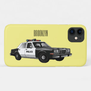 Illustration des Cartoon von Polizeiwagen Case-Mate iPhone Hülle