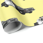 Illustration des Cartoon von Polizeiwagen Geschenkpapier (Rolleneckpunkt)