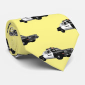 Illustration des Cartoon von Polizeiwagen Krawatte (Gerollt)