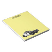 Illustration des Cartoon von Polizeiwagen Notizblock (angewinkelt)