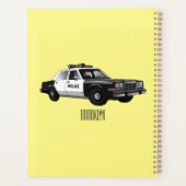 Illustration des Cartoon von Polizeiwagen Planer (Rückseite)