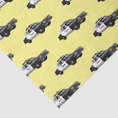 Illustration des Cartoon von Polizeiwagen Seidenpapier (Ausschnitt)