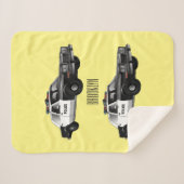 Illustration des Cartoon von Polizeiwagen Sherpadecke (Vorderseite (Horizontal))