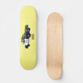 Illustration des Cartoon von Polizeiwagen Skateboard (Vorderseite)