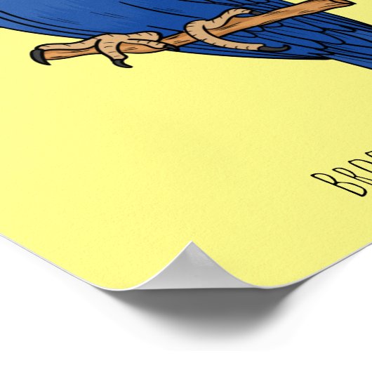 Illustration des Cartoon von Riesenvögeln Poster (Ecke)