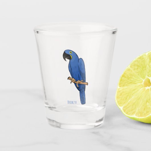 Illustration des Cartoon von Riesenvögeln Schnapsglas (Vorderseite)