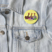 Illustration des Cartoon von Strickhühnern Button (Beispiel)