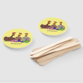 Illustration des Cartoon von Strickhühnern Fächer (Non-assembled)