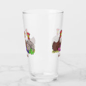 Illustration des Cartoon von Strickhühnern Glas (Links)