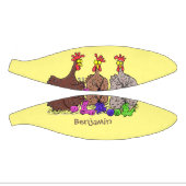 Illustration des Cartoon von Strickhühnern Mini Basketball (Panele)