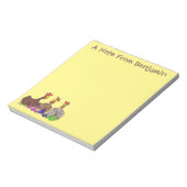 Illustration des Cartoon von Strickhühnern Notizblock (Rotiert)