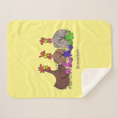 Illustration des Cartoon von Strickhühnern Sherpadecke (Vorderseite (Horizontal))