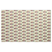 Illustration des Cartoon von Strickhühnern Stoff (Fat Quarter (45,7 x 55,9 cm))