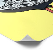 Illustration des Cartoon von Vögeln Poster (Ecke)