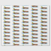 Illustration des Cartoon von Wildvögeln Geschenkpapier (Flach)