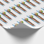 Illustration des Cartoon von Wildvögeln Geschenkpapier (Ecke)