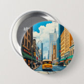Illustration des City Streets Magazine Button (Vorne & Hinten)