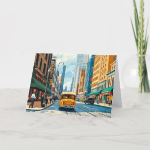 Illustration des City Streets Magazine Dankeskarte