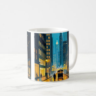 Illustration des City Streets Magazine Kaffeetasse