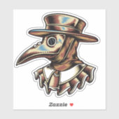 Illustration des Doktors der künstlerischen Pest Aufkleber (Blatt)