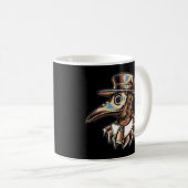 Illustration des Doktors der schwarzen Bubonischen Kaffeetasse (VorderseiteRechts)