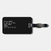 Illustration des Eiffelturms - Paris, Frankreich Gepäckanhänger (Rückseite horizontal)