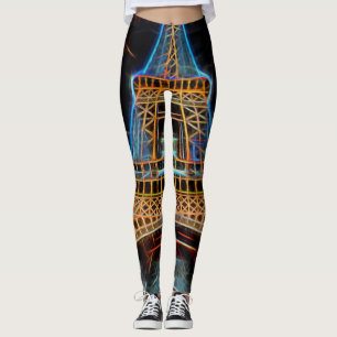 Illustration des Eiffelturms - Paris, Frankreich Leggings