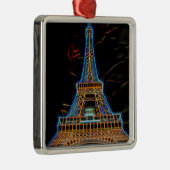Illustration des Eiffelturms - Paris, Frankreich Ornament Aus Metall (Rechts)