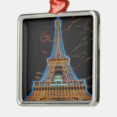 Illustration des Eiffelturms - Paris, Frankreich Ornament Aus Metall (Links)