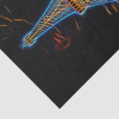 Illustration des Eiffelturms - Paris, Frankreich Seidenpapier (Ausschnitt)