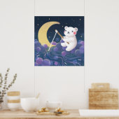 Illustration des Eisbären-Traums Poster (Küche)