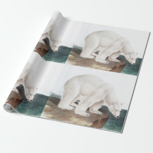 Illustration des Eisbären (Ursus maritimus) Geschenkpapier