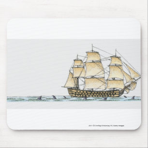 Illustration des Ende des 18. Mousepad