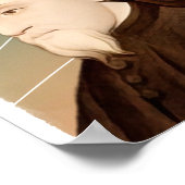 Illustration des englischen Dichters Geoffrey Chau Poster (Ecke)