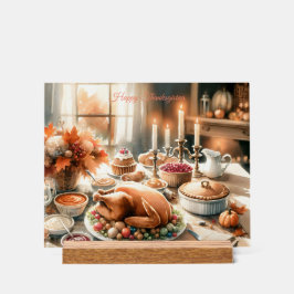 Illustration des Erntedanks Wasserfarbe Acrylschild