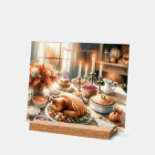 Illustration des Erntedanks Wasserfarbe Acrylschild (Winkel)