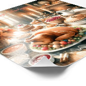 Illustration des Erntedanks Wasserfarbe Fotodruck (Ecke)
