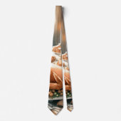 Illustration des Erntedanks Wasserfarbe Krawatte (Vorderseite)